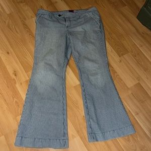 Torrid Railroad Striped Pants - Flare!